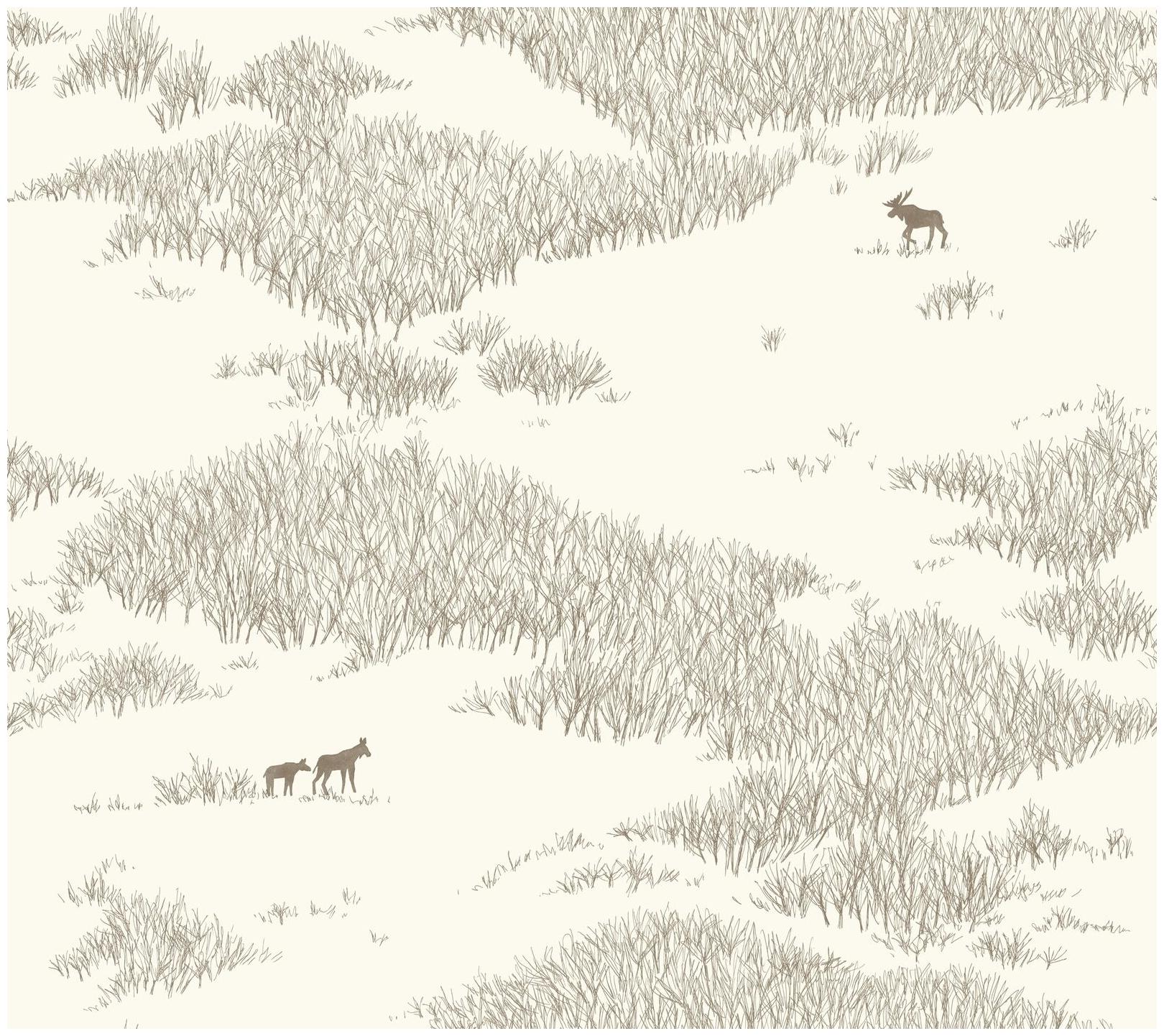 

York Wallcoverings NR1504 Norlander Wild Tundra Wallpaper White