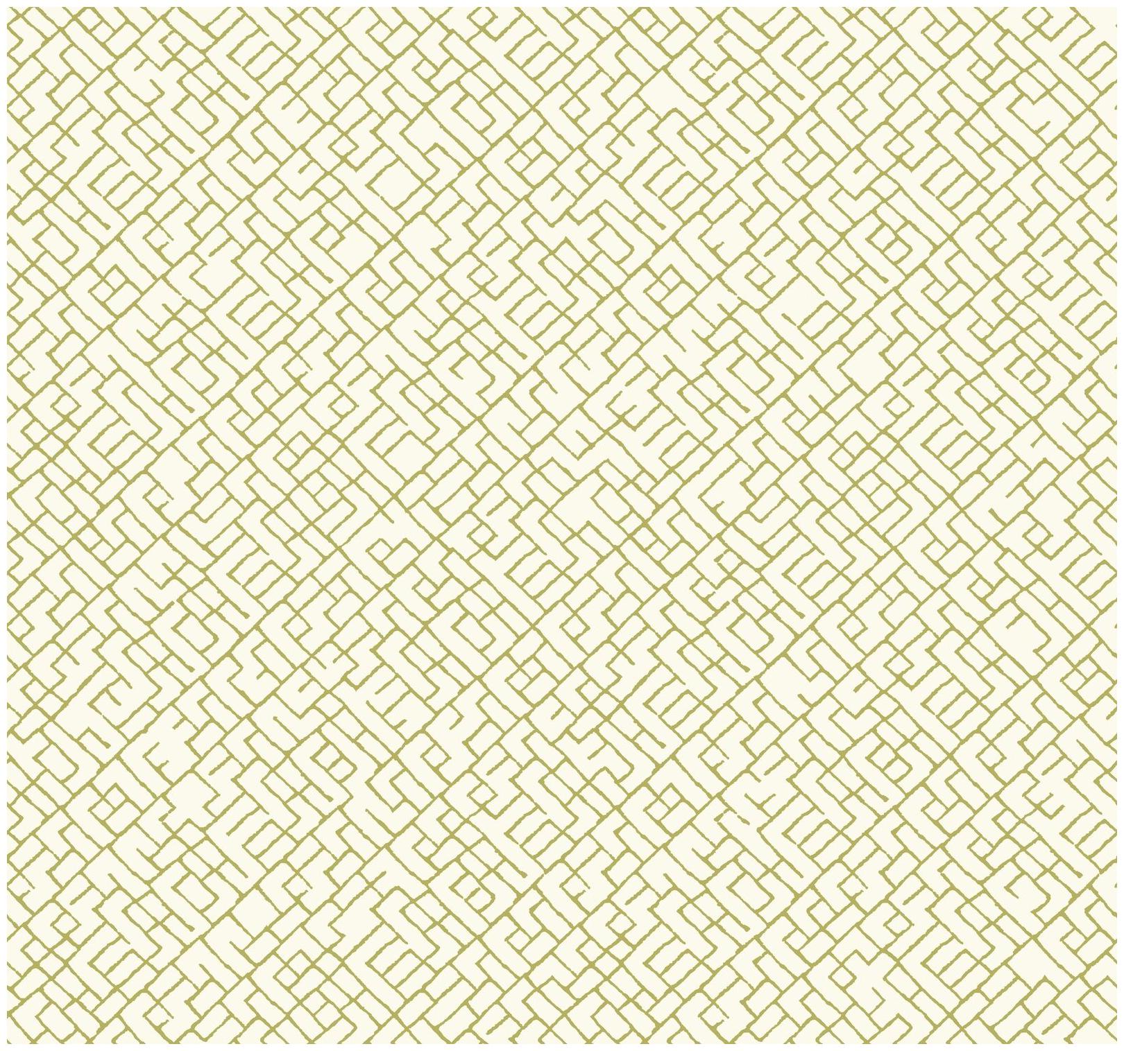 

York Wallcoverings MS6443 Modern Shapes Mason Wallpaper off white yellow green