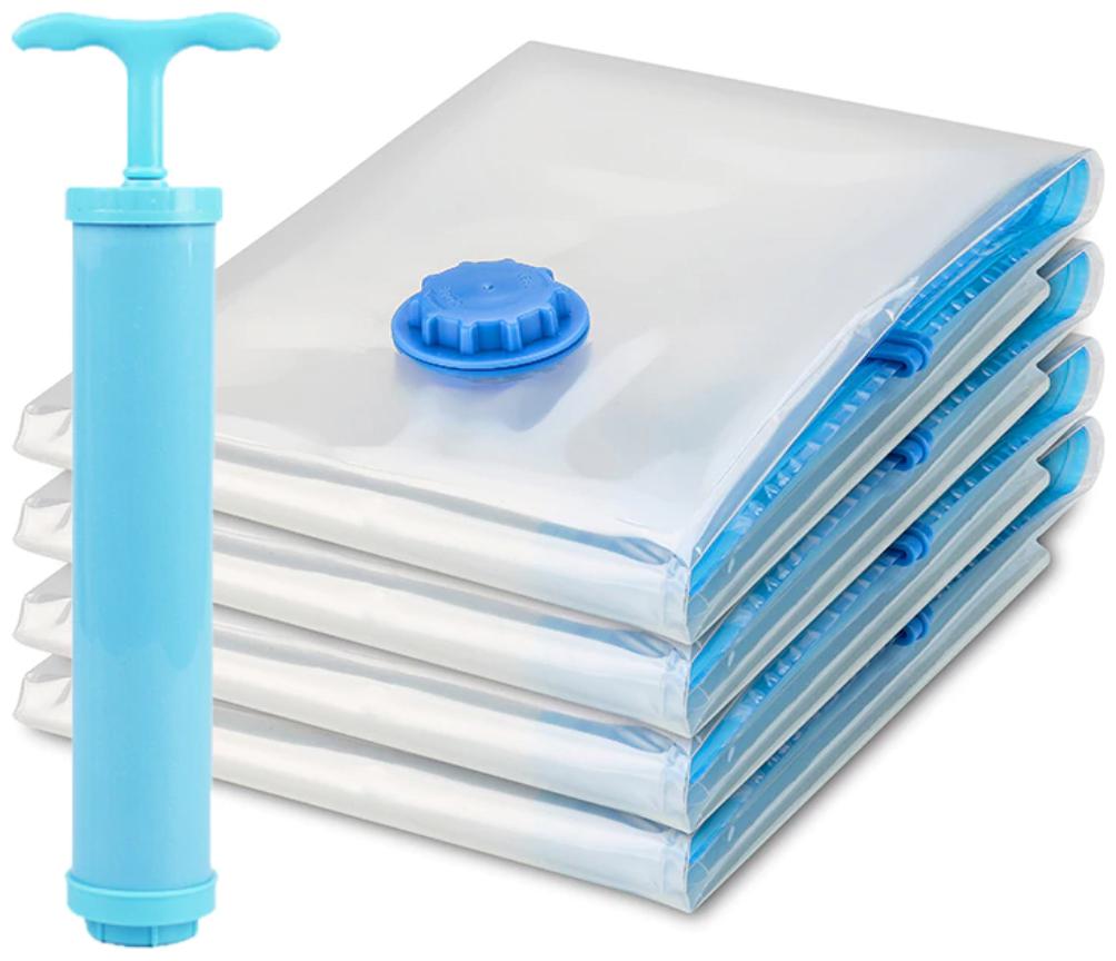 

YouBella 3Pc Space Saver Water Proof Combo of Vacuum Compression Storage Bags with Hand Pump for Home and Travel (Pack of 3 Medium )