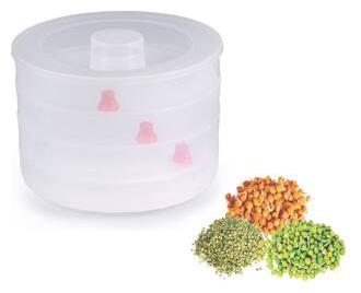 

Your Choice BPA-Free Hygienic Shatter Resistant Semi Transparent Food Grade Plastic 3 Large Bowls (White)