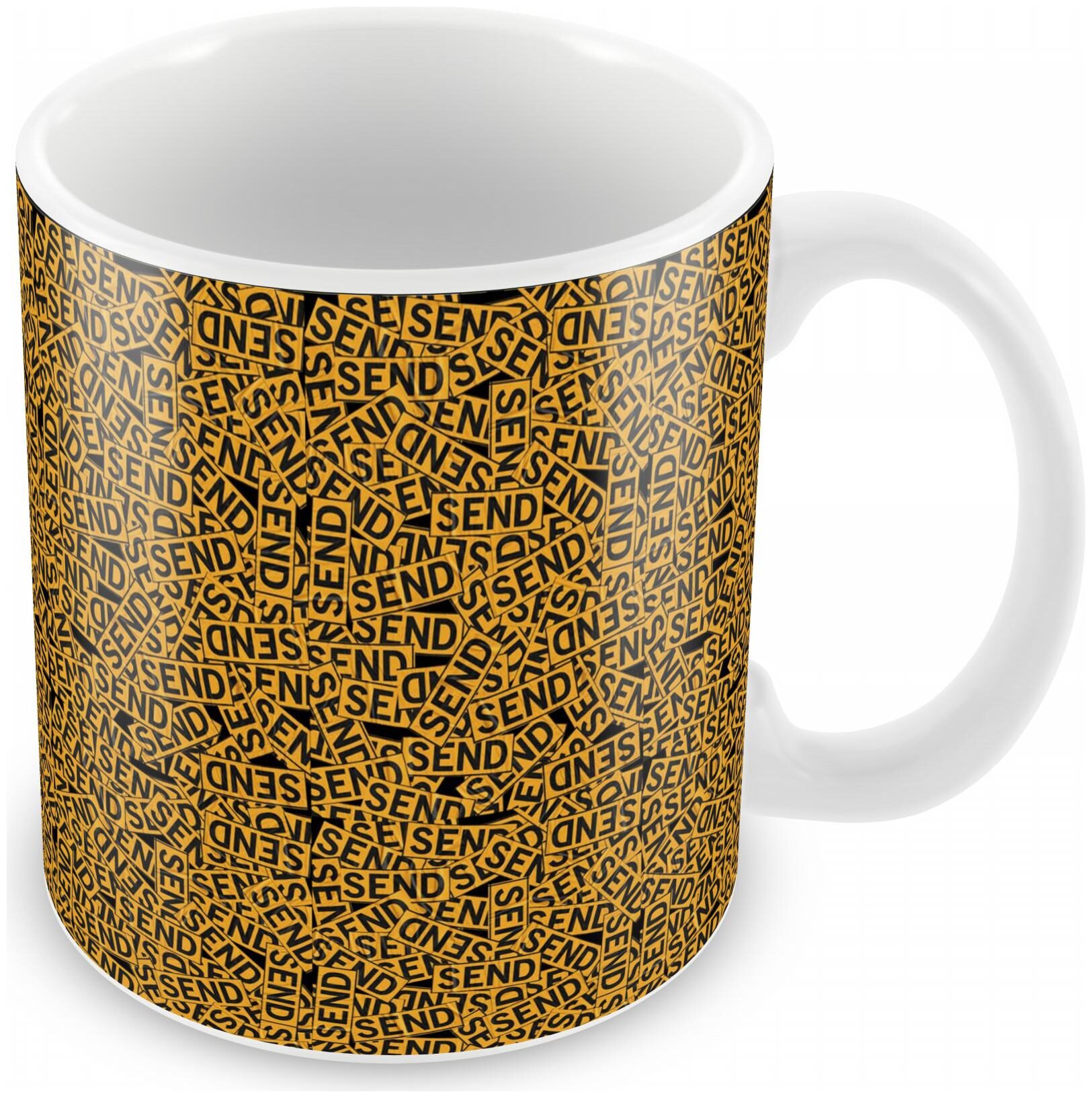 

Yuki Ceramic Coffee Mug with Classy a Print ( 1Piece 325ML White ) (Perfect for Coffee Tea for Office and Home Microwave friendly Dishwasher Safe) (Gifting Mug)
