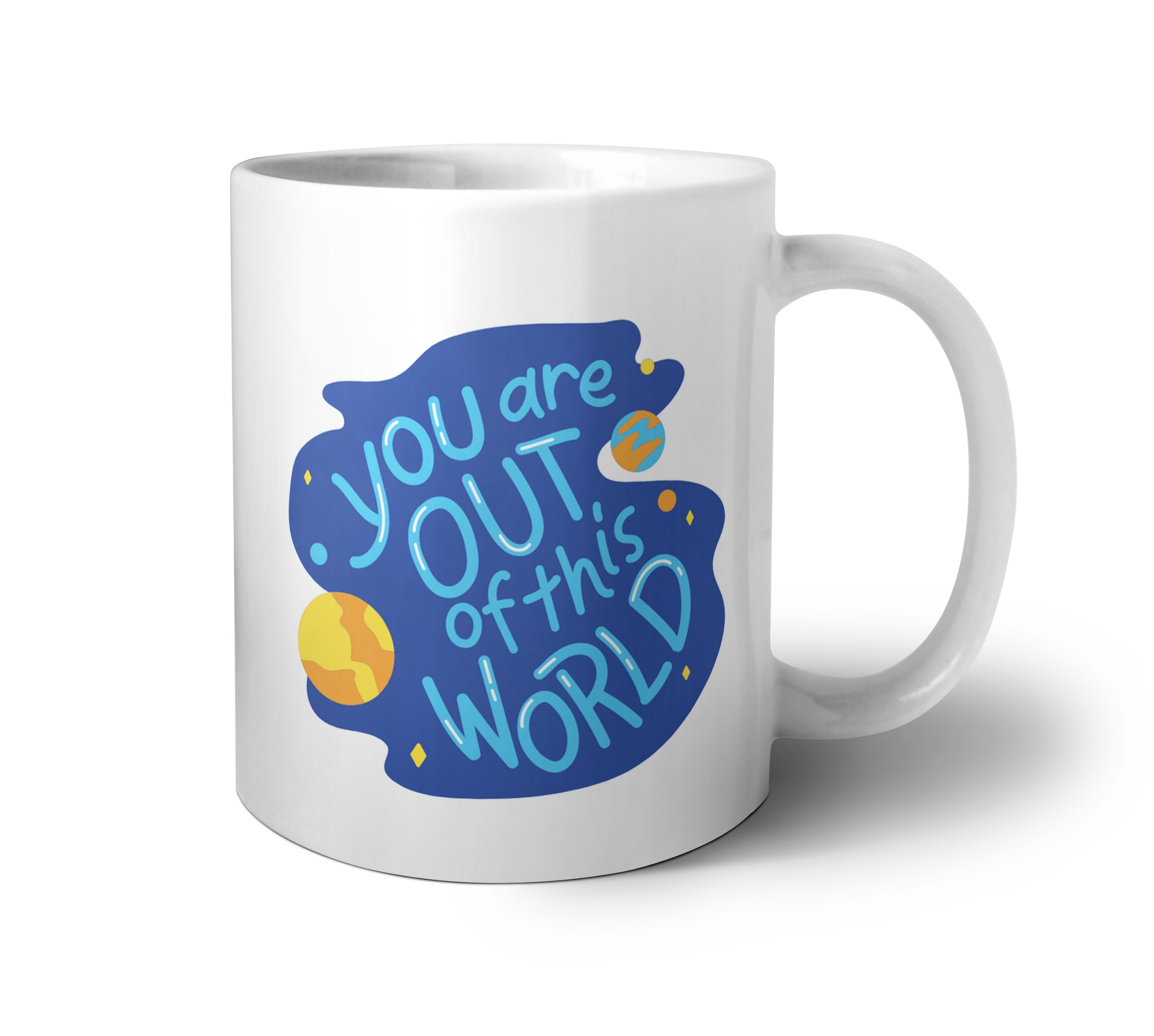 

Yuki You Are Out Of This World Quote Printed ( 1Piece 350ml White ) (Perfect for Coffee Tea for Office and Home Microwave Friendly Dishwasher Safe)