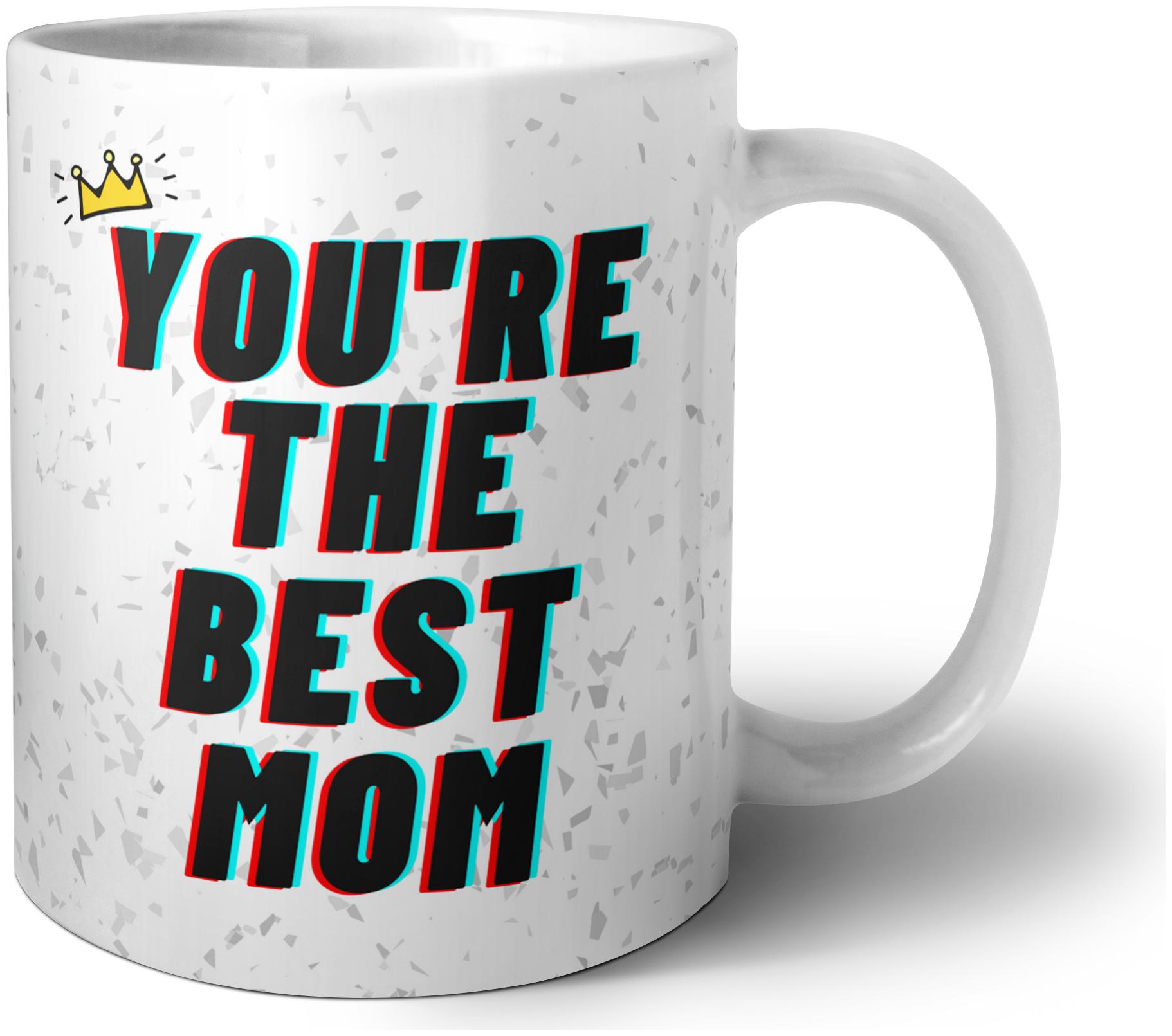 

Yuki You re The Best Mom Quote Printed ( 1Piece 350ml White ) (Perfect for Coffee Tea for Office and Home Microwave Friendly Dishwasher Safe)