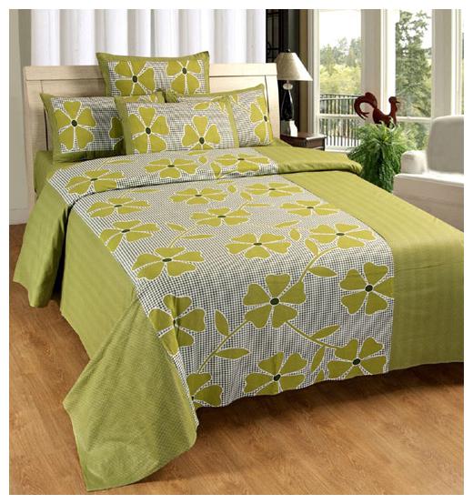 

ZDECOR Microfiber 3D Printed Double Size Bedsheet 120 TC ( 1 Bedsheet With 2 Pillow Covers Multi )