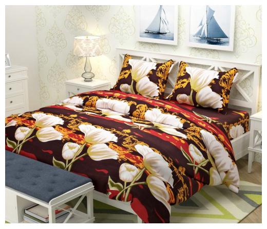 

ZDECOR Microfiber 3D Printed Double Size Bedsheet 120 TC ( 1 Bedsheet With 2 Pillow Covers Multi )