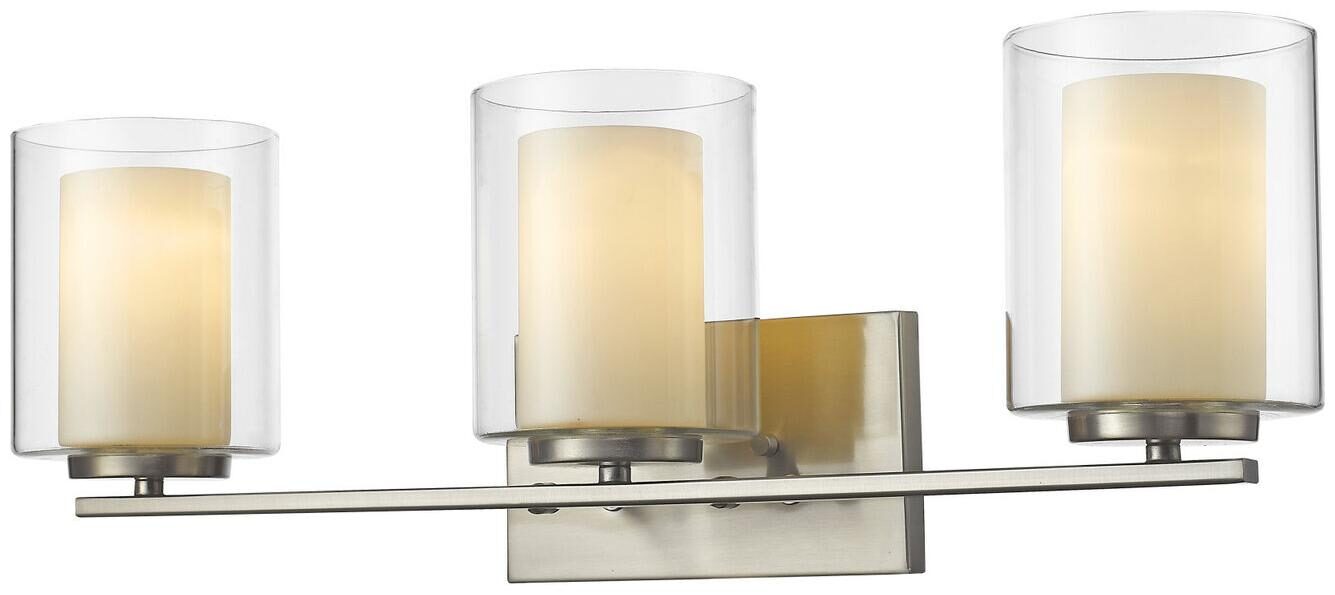 

Z-Lite 426-3V Nickel Willow 3-Light 24 W Bathroom Vanity Light
