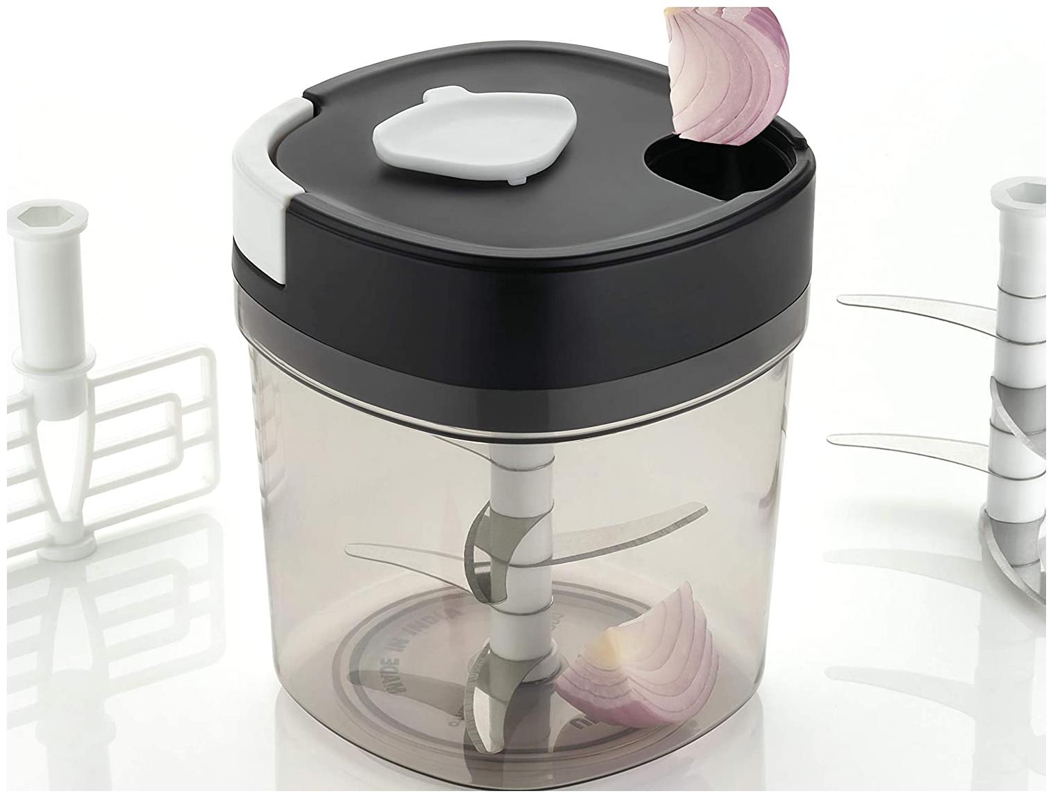 

Zaro International Quick Handy Chopper 6 Blades With 1 Wishker (1000 ml)