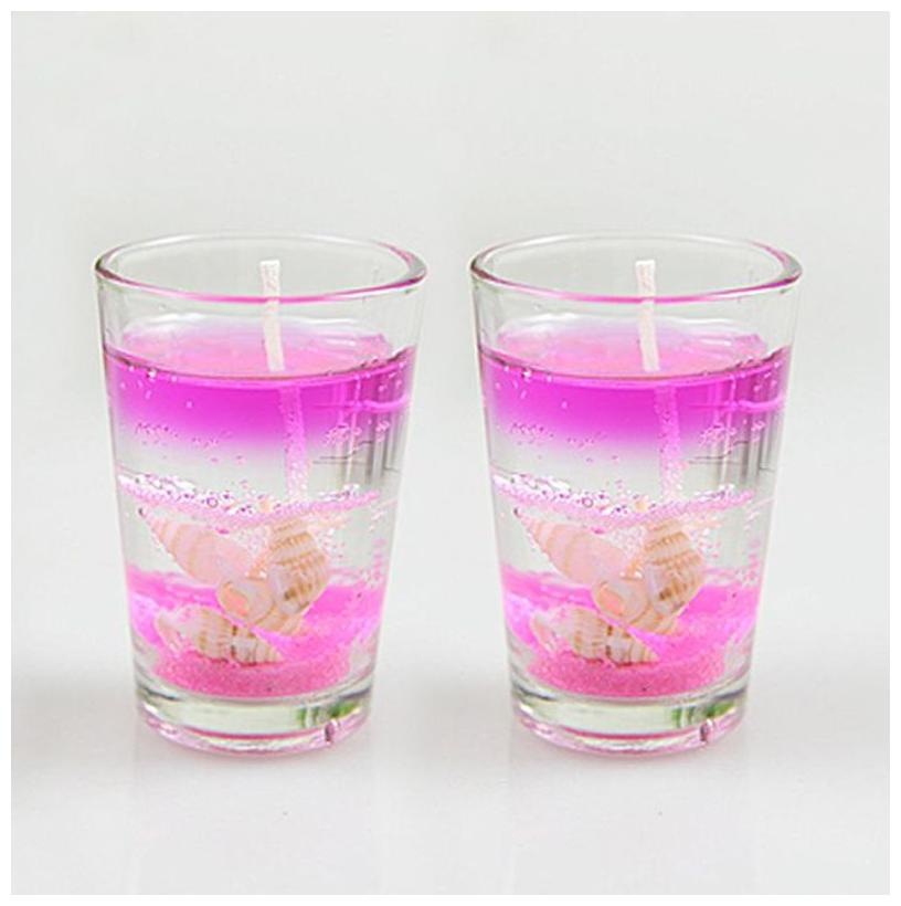 

Zarsa Glass Pink Candle