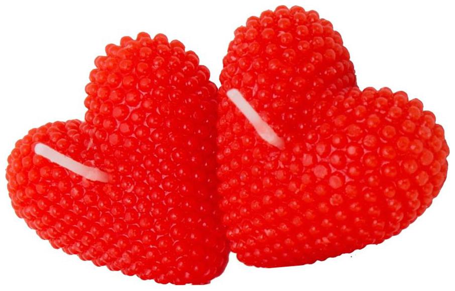 

Zarsa Love Heart Red Set of 2 Candle (Red Pack of 2)