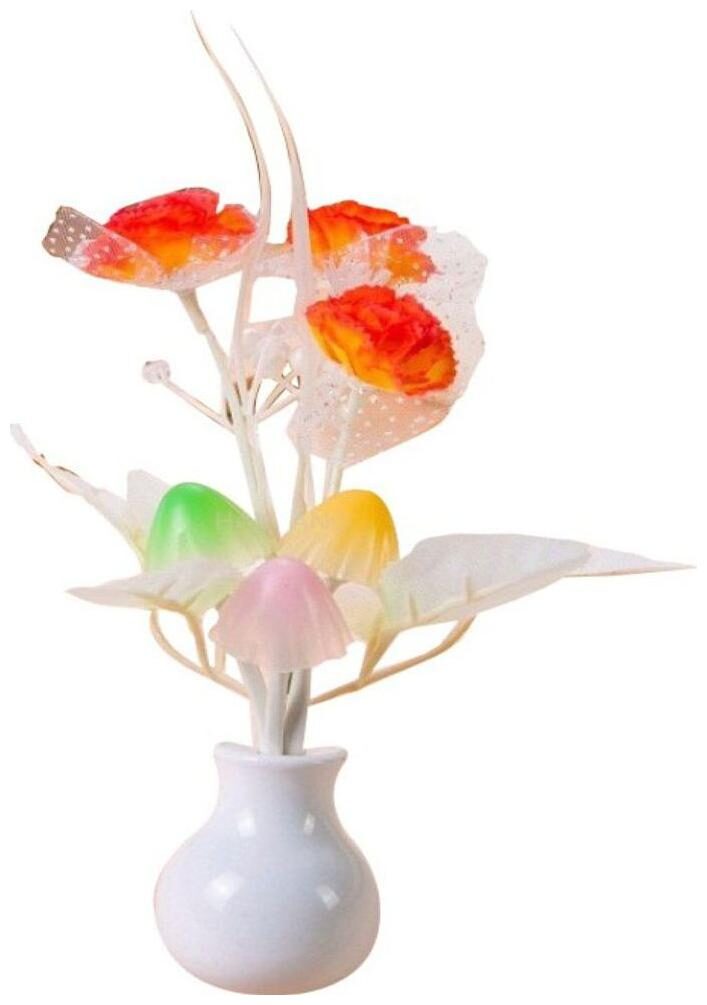 

ZARSA Mushroom Auto Sensor LED Color Changing Night Lamp Wall Light - Orange