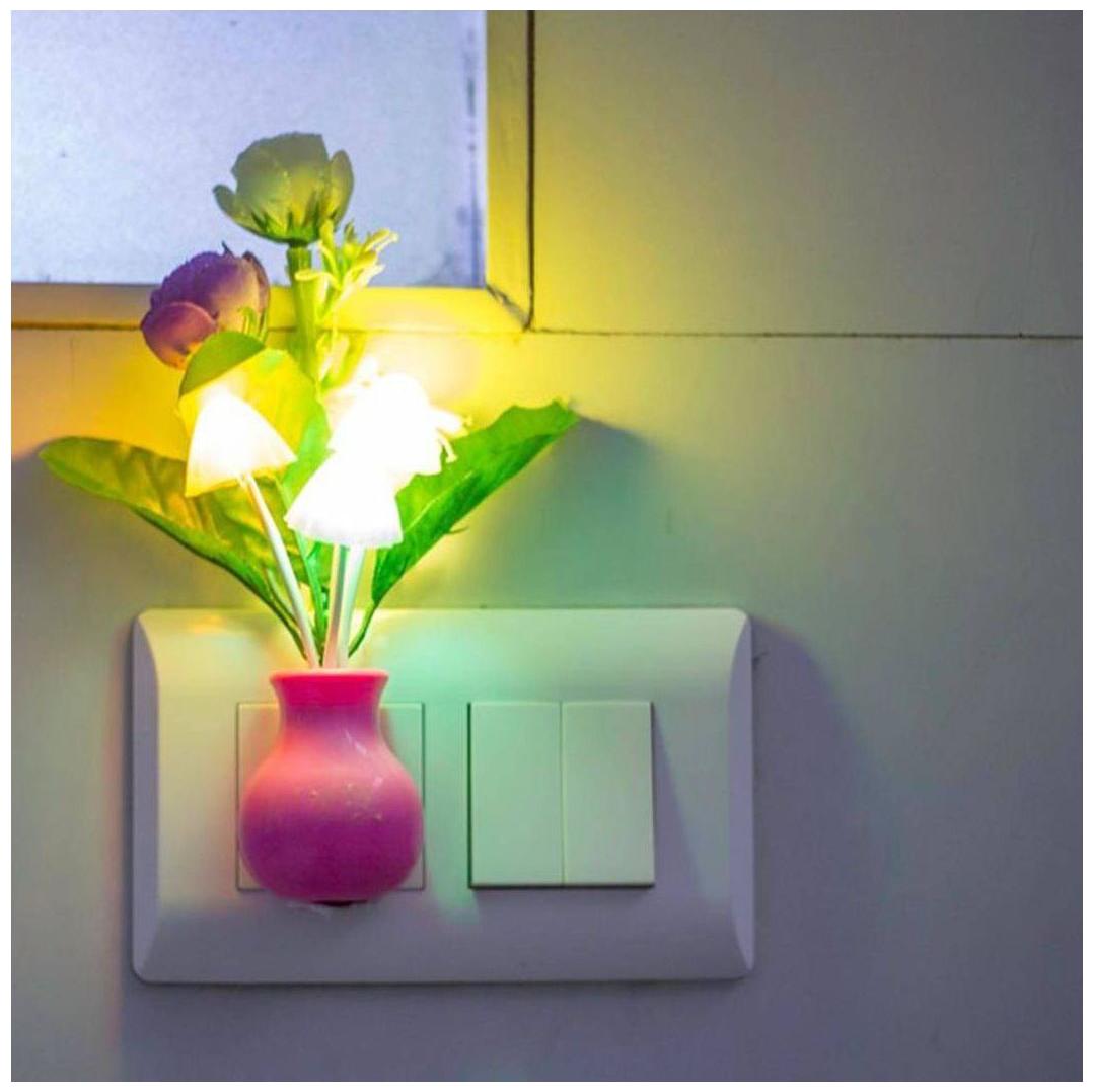 

ZARSA Mushroom Shaped Led Color Changing Night Lamp With Auto On Off Sensor