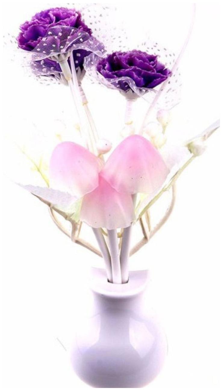

ZARSA Mushroom Auto Sensor LED Color Changing Night Lamp Wall Light - PURPLE