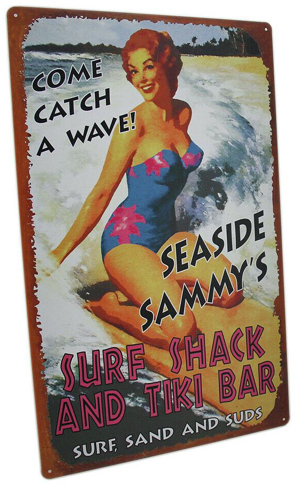 

Zeckos 10x16 in Vintage Finish Retro Tin Tiki Tropical Bar Sign