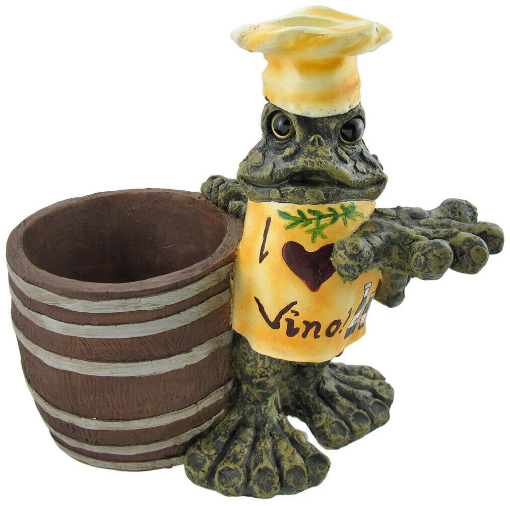 

Zeckos I Love Vino Chef Toad Wine Cooler and Corkscrew Holder