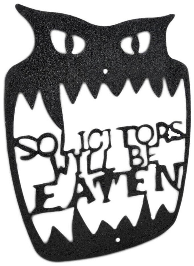 

Zeckos Solicitors Will Be Eaten Metal Wall Sign