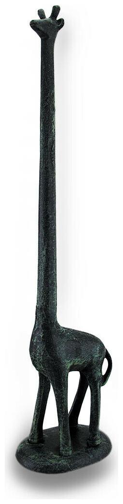 

Zeckos Verdigris Finish Cast Iron Giraffe Paper Towel Holder