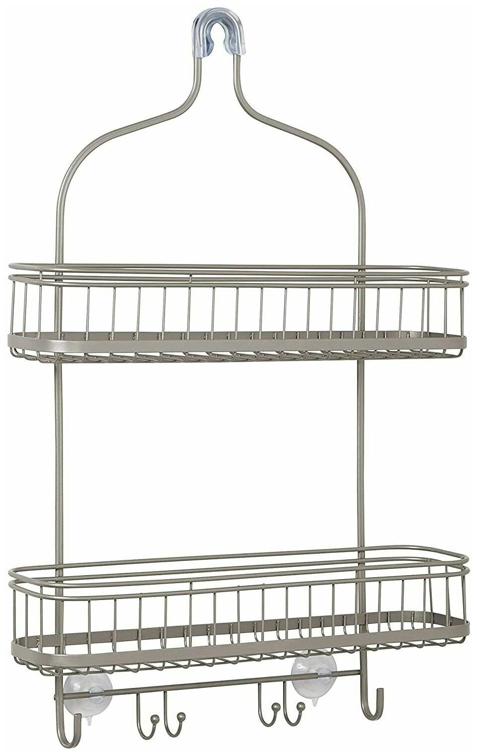 

Zenna Home Extra Wide Shower Caddy Satin Nickel