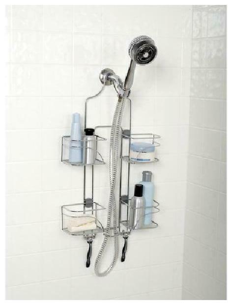 

Zenna Home Expandable Over-The-Shower Caddy Chrome