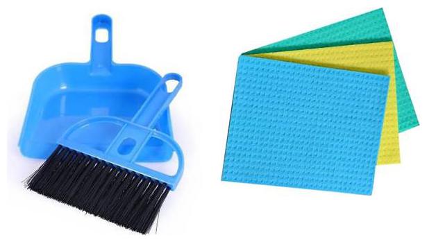 

Zukunft Fashion Microfiber Cleaning Wipe and Plastic Mini Dustpan Free