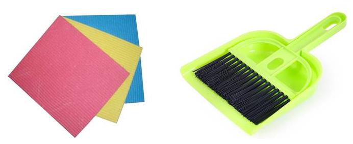 

Zukunft Fashion Kitchen Cleaning Sponge Cleaning Duster and Plastic Mini Dustpan Free