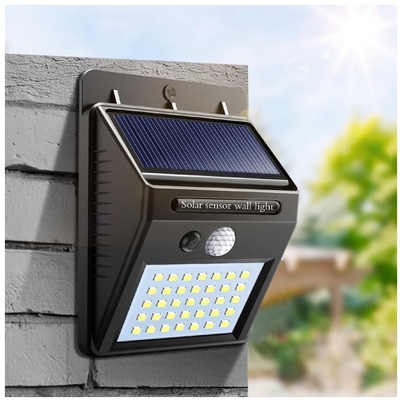 

ZULX 20 LED Solar Motion Sensor Light Outdoor Weatherproof for Driveway Garden Path (BLACK)