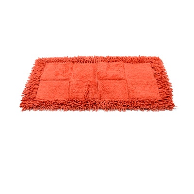 

HOMEFURRY Red CHECKSTER Cotton Bath Mat