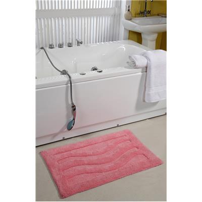 

HomeFurry Pink Triple Wave Bath Rug