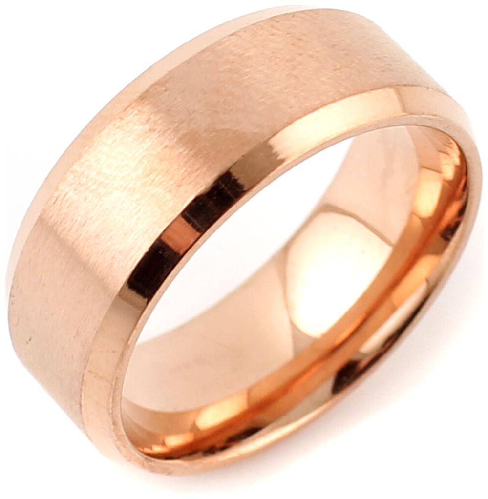 

11 New Stainless Steel Ring Band Titanium Rose Gold Men SZ Wedding Ring