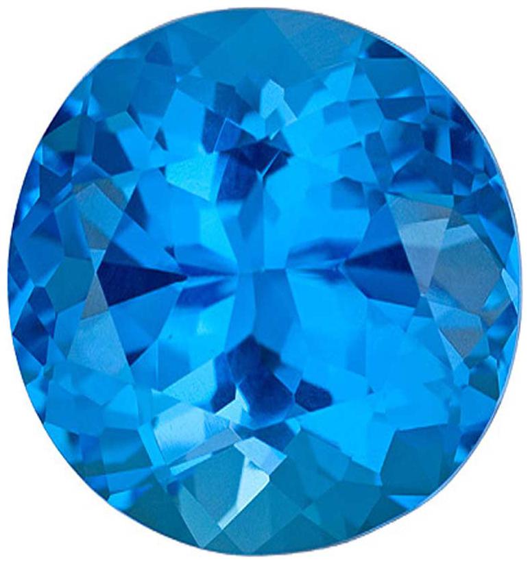 

12 50 Ratti Natural Blue Topaz Gemstone Original Certified Stone For Men