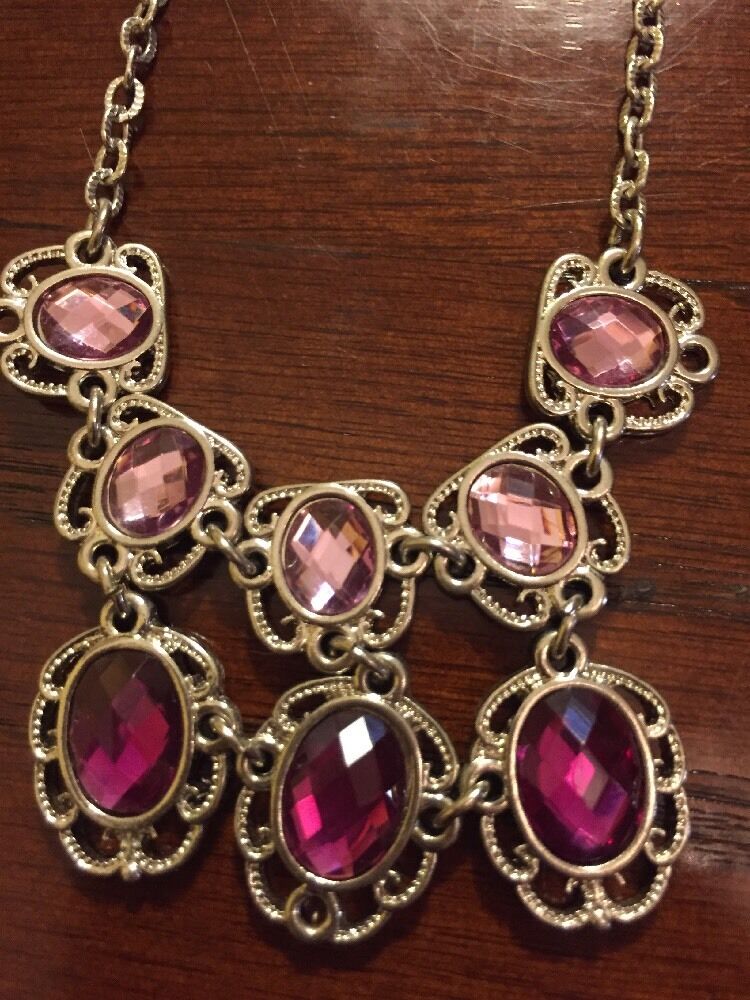 

1928 Pink Purple Necklace