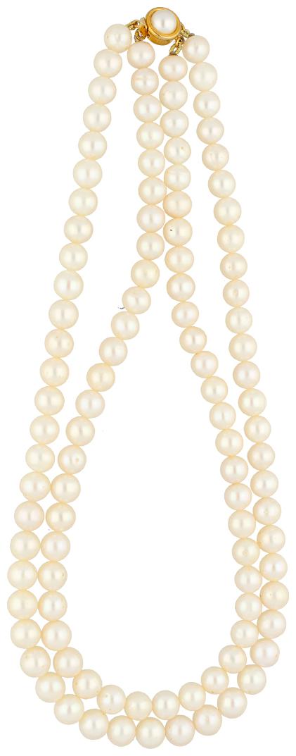 

2 Lines Pearl Necklace