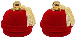 2 pcs. Velvet Flock Ladies Purse Style Ring Box  Jewellery Ring Box (Gift, Engagement) Without Ring