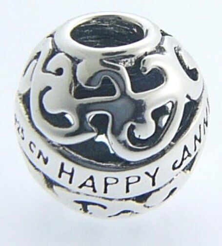 

2010-3051 CHAMILIA STERLING SILVER HAPPY ANNIVERSARY CHARM NEW WITH POUCH