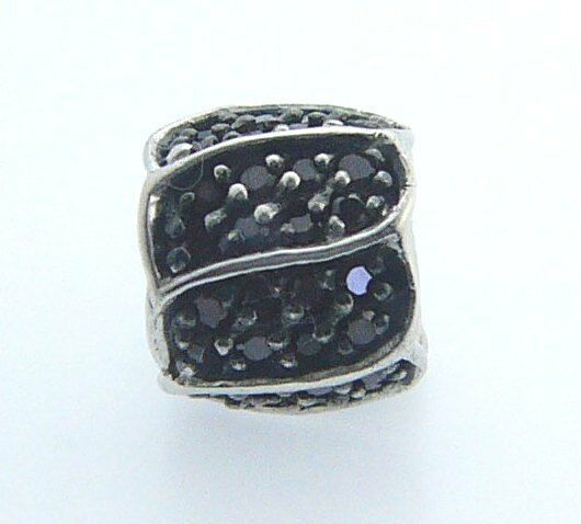 

2025-0620 CHAMILIA STERLING SILVER JEWELED PETALS RED CZ BEAD NEW RETIRED RARE