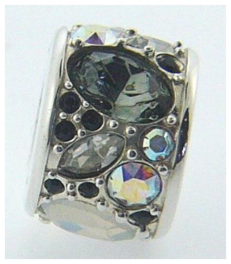 

2025-0795 CHAMILIA STERLING SILVER MOSAIC SWAROVSKI CHARM NEW POUCH