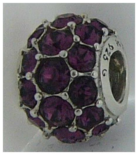 

2025-0979 CHAMILIA STERLING SILVER PURPLE SPLENDOR BEAD NEW IN POUCH