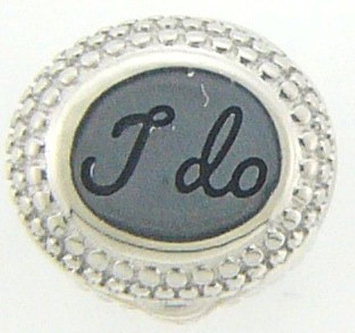 

2025-1102 CHAMILIA STERLING SILVER I DO RING BOX SWAROVSKI CHARM NEW