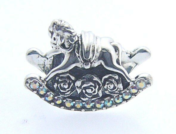 

2025-1219 CHAMILIA STERLING SILVER ROCK ON HORSE BEAD NEW IN POUCH RETIRED RARE