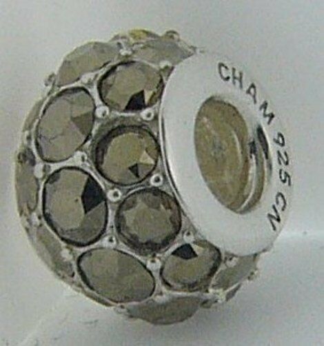 

2025-1273 CHAMILIA STERLING SILVER SPLENDOR METALLIC LIGHT GOLD BEAD NEW RETIRED