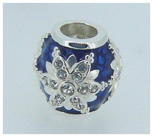 

2025-2395 CHAMILIA STER SILVER SWAROVSKI ENAMEL SNOWFLAKE CHARM NEW