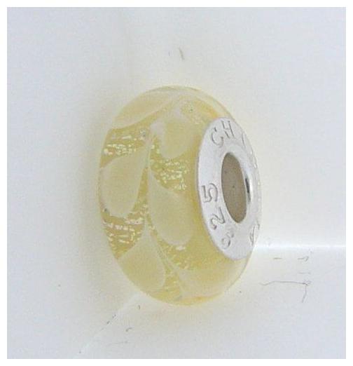 

2110-1284 CHAMILIA STERLING SILVER PAISLEY DAISY GLASS CHARM BRAND NEW IN POUCH