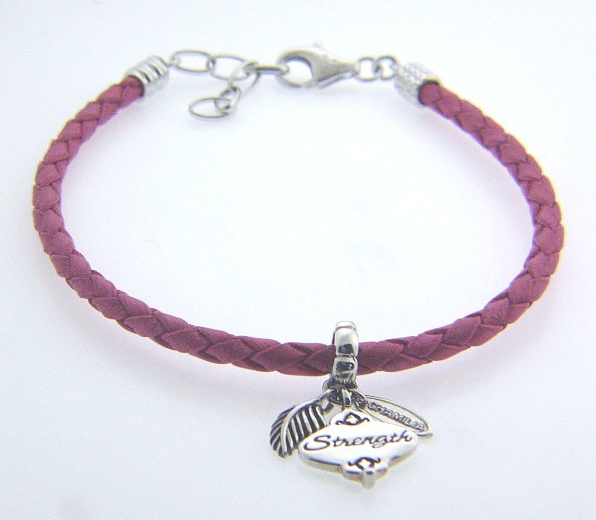 

4011-0524 CHAMILIA STERLING SILVER STRENGTH BREAST CANCER BRACELET BOX SET
