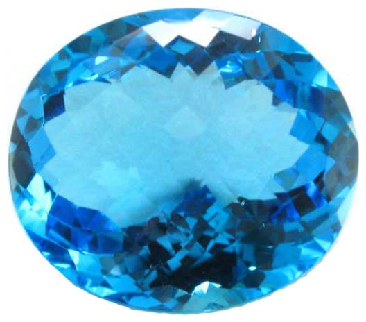 

6 25 Ratti Natural Blue Topaz Gemstone Original Cetified Stone For Astrological Purpose