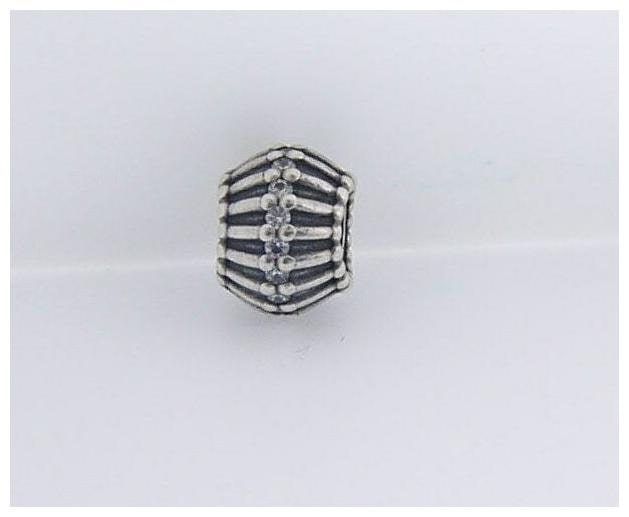 

790545CZ RETIRED PANDORA STERLING SILVER CZ SHOWSTOPPER BEAD NEW IN BOX