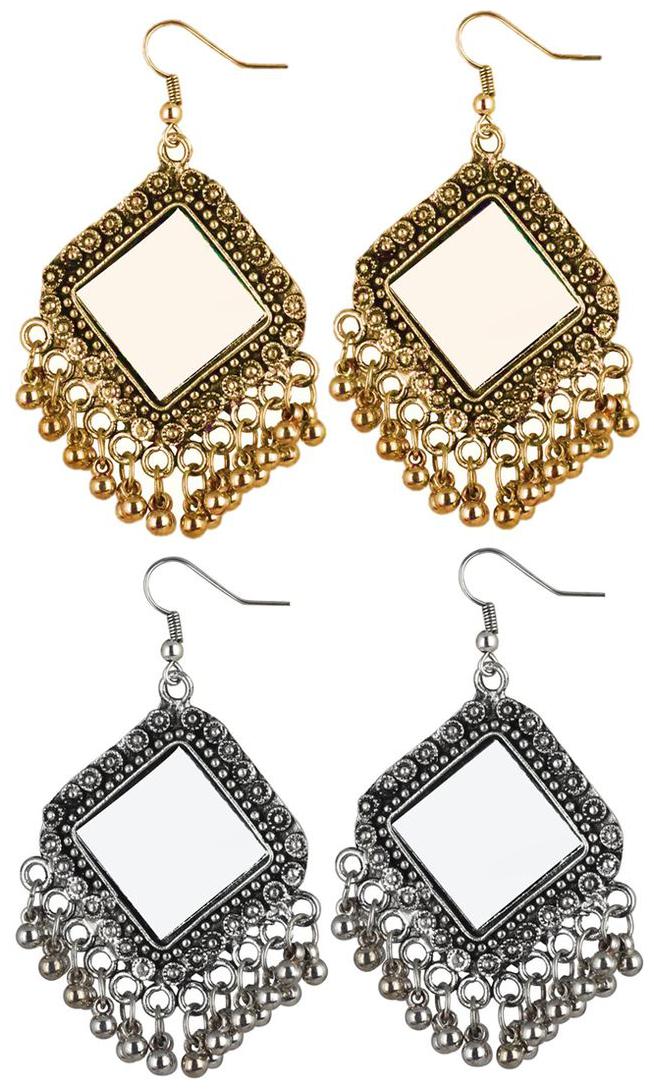 

Aabhu Fashionable Glamorous Fancy Party Wear Classic Earring Combo of 2 Pair Earrings