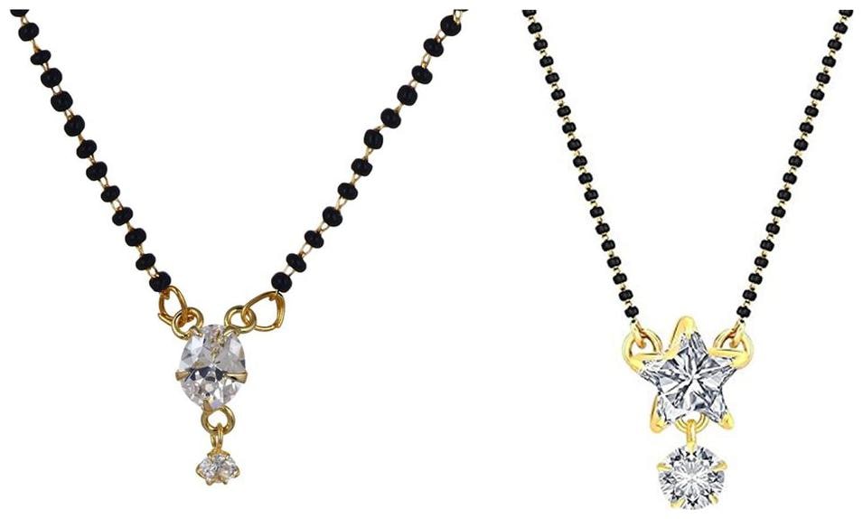 

Aabhu Regular Combo of Mangalsutra Pendant with Chain Jewellery for Women