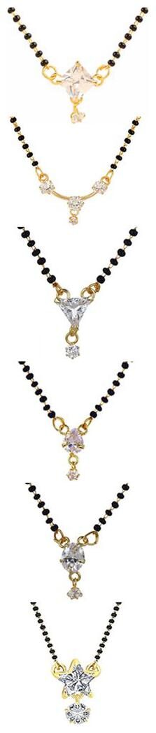 

Aabhu Traditional Combo of Mangalsutra Pendant with Chain Jewellery for Women