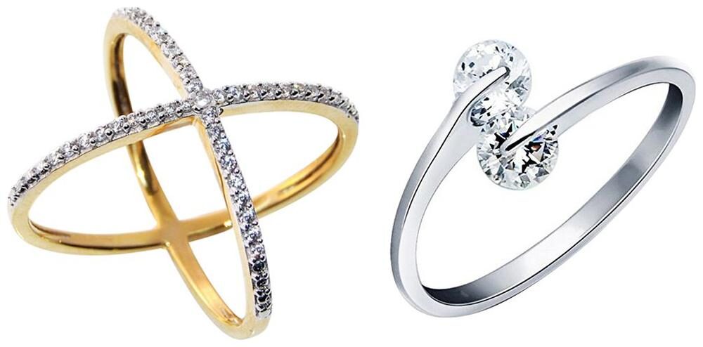 

Aabhu Traditional Combo of 2 Party Wear Finger Rings Jewellery For Women And Girls