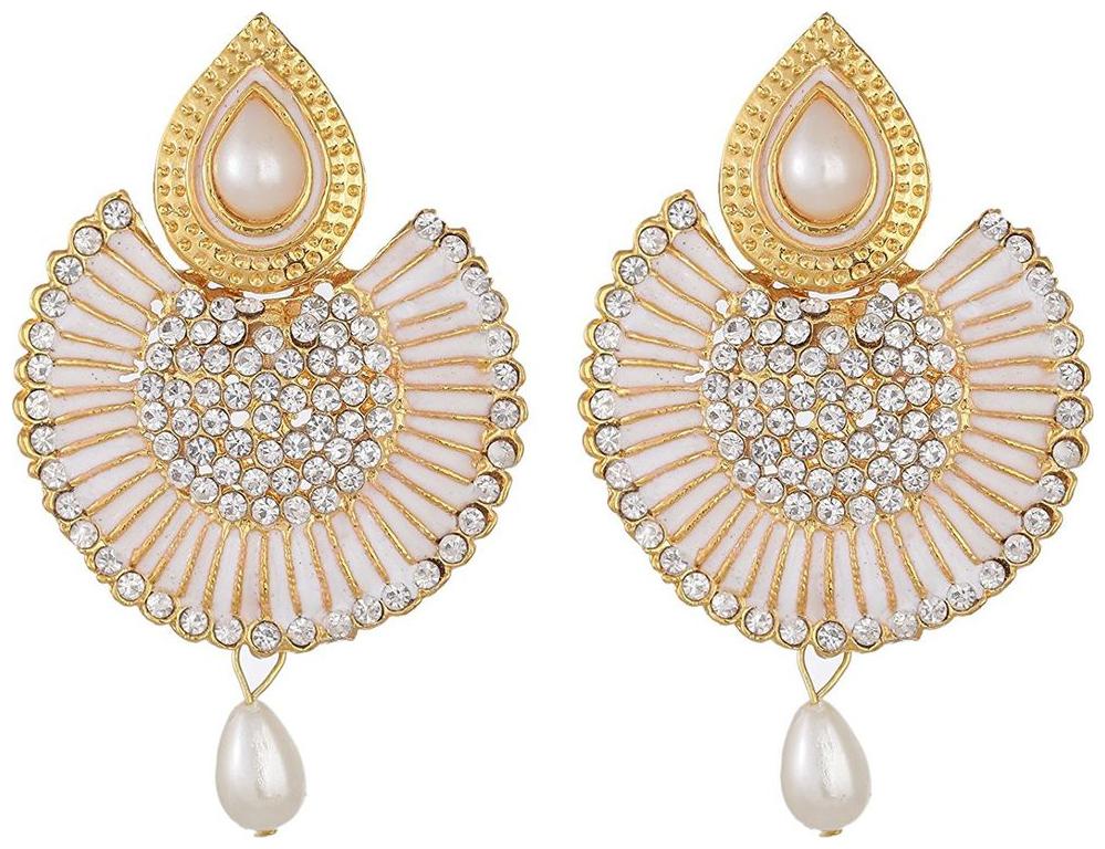 

Aabhu Traditional Gold Plated Chandbali Design Earrings Jewellery For Women And Girl