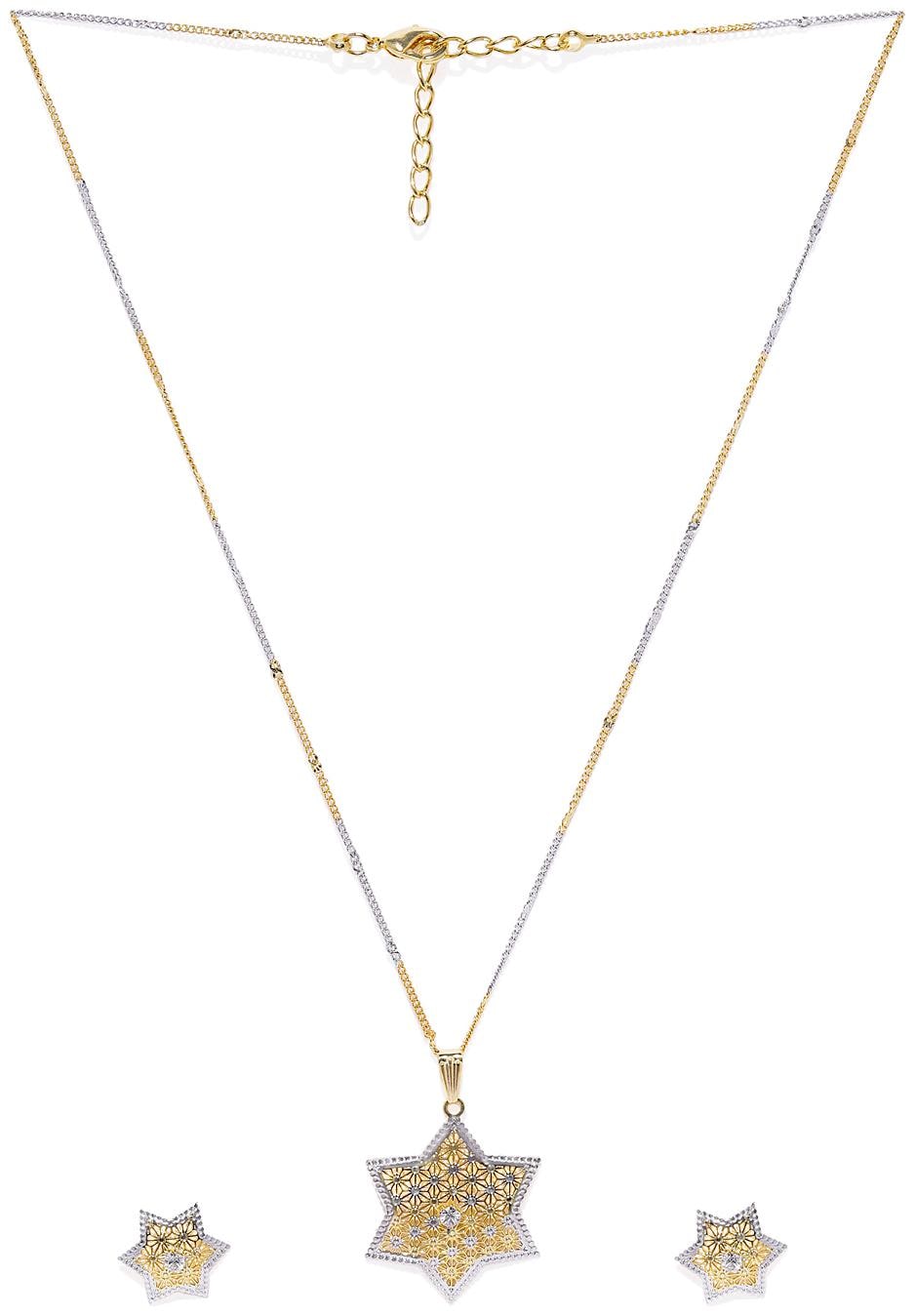 

AccessHer 22k Gold Plated CNC Necklace Set With Italian Jewellery